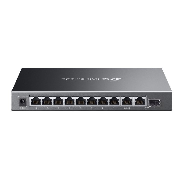Switch Semigestionable Tp-link Es210gmp 10p 1gb  8xpoe+ 30w Max 123w 1x Sfp Facil Gestion Vlan igmpcarcasa Metalica