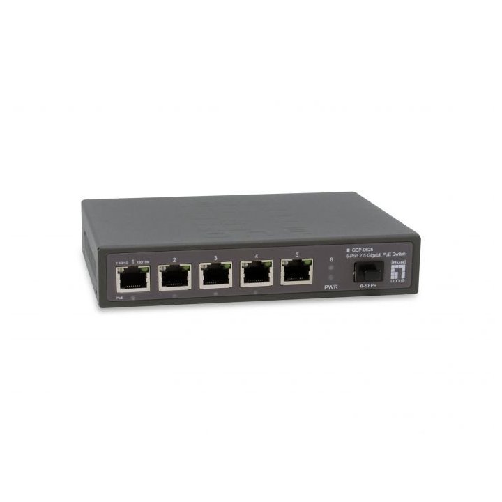 Switch Poe Level One Gep-0625 6p 2.5gbe 4p Poe...