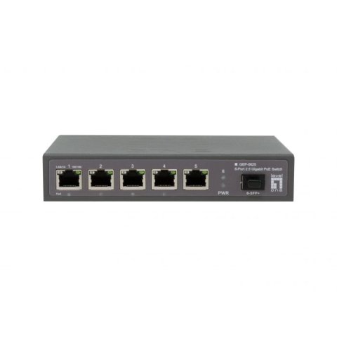 Switch Poe Level One Gep-0625 6p 2.5gbe 4p Poe 65w +1p Sfp+/10g