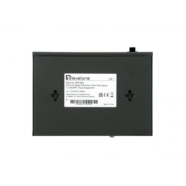 Switch Poe Level One Gep-0625 6p 2.5gbe 4p Poe...