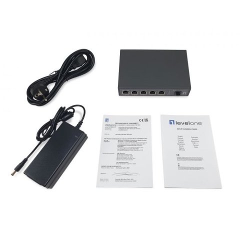 Switch Poe Level One Gep-0625 6p 2.5gbe 4p Poe...