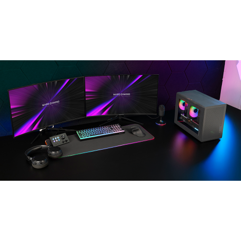 Caja Microatx Mars Gaming Mcxps Cristal...