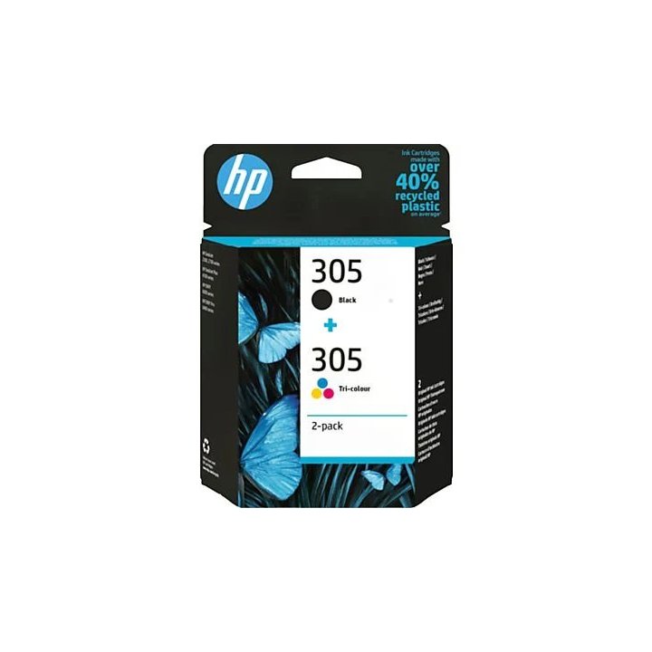 Cartucho Hp Nº 305 Pack Color Y Negro 6zd17ae