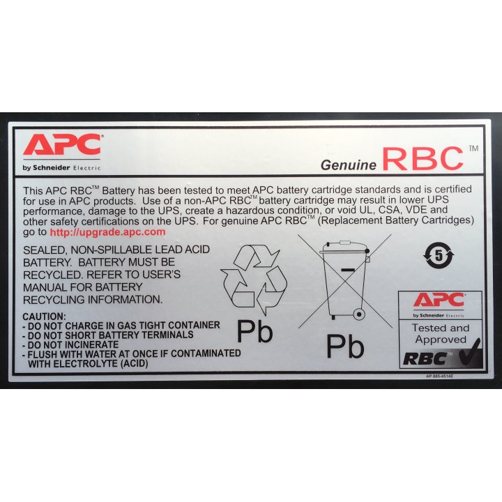 Batería De Repuesto Apc Para Smart Ups Smt2200rmi2uc Y Smt3000rmi2uc