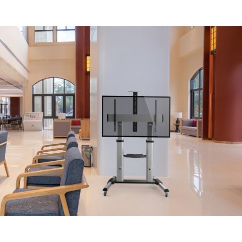 Soporte De Suelo Con Ruedas Equip Para Pantalla De 60-100" Inclinable Vesa Max. 1000 X 600 Hasta 100kg