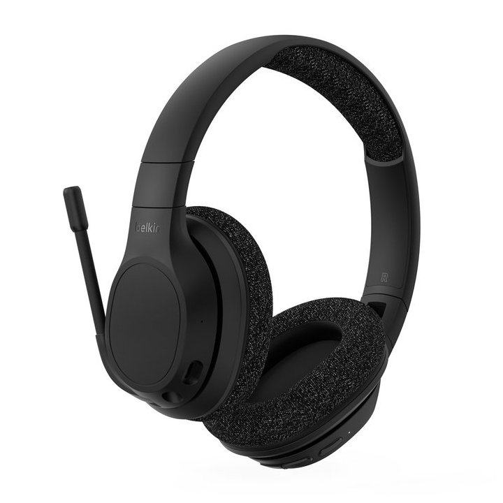 Headset Bluetooth Belkin Aud005btblk Soundform Inspire Cancelacion De Ruido Negros