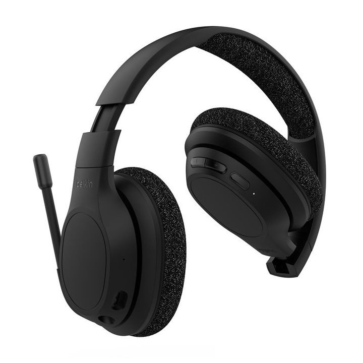 Headset Bluetooth Belkin Aud005btblk Soundform Inspire Cancelacion De Ruido Negros
