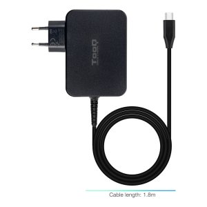 Cargador De Pared Tooq Tqlc-usbcgan100pd Usb-c Pd 100w Con Sistema Gan Color Negro 2