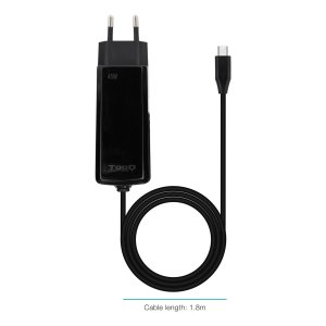 Cargador De Pared Tooq Tqlc-usbcgan45pd-c Usb-c Pd 45w Con Sistema Gan Color Negro Cubico 2
