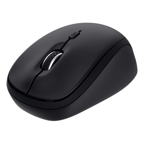 Mouse Trust Bluetooth Yvi+ Negro 1600dpi Ajustable 3 Botones