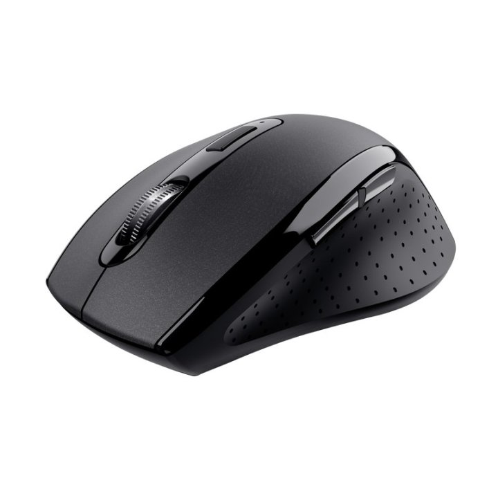 Mouse Trust Wireless Yvi+ Negro Silent Click 1600dpi Ajustable 6 Botones