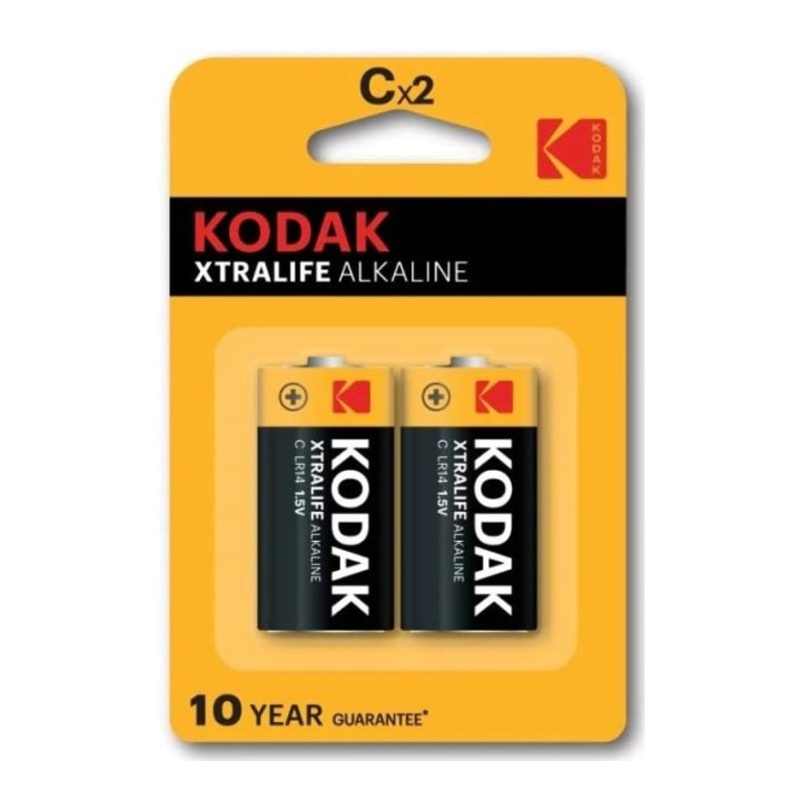 Pilas Lr14 Kodak Alcalina Xtralife C 2 Unidades (ecotasas Incluidas)