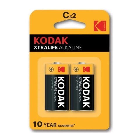 Pilas Lr14 Kodak Alcalina Xtralife C 2 Unidades (ecotasas Incluidas)