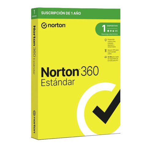 Norton 360 Standard 10gb Es 1 User 1 Device 12mo Box