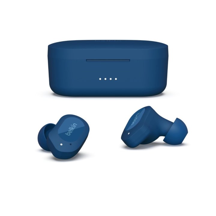 Headset Intrauditivo Bluetooth Belkin Auc005btbl True Wireless Soundform Play Azul Blue