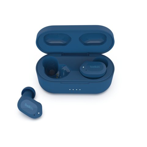 Headset Intrauditivo Bluetooth Belkin Auc005btbl True Wireless Soundform Play Azul Blue