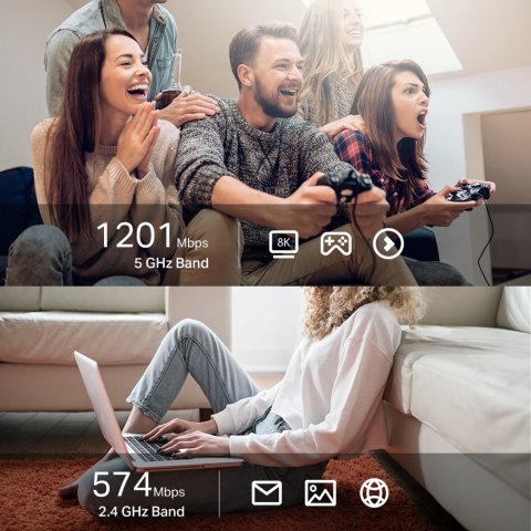 Usb Wifi 6 Dualband Tp-link Archer Tx20u Plus Ax1800 Wifi 6 Usb 3.0 Cifrado Wpa3 2 Antenas De Alta Ganancia