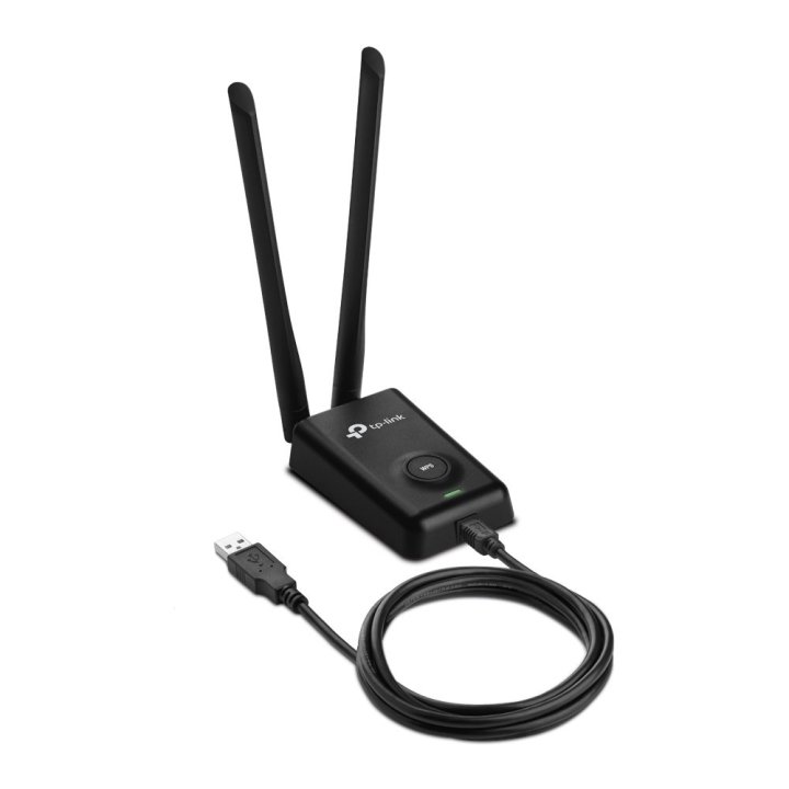 Usb Wifi Tp-link Wn8200nd 300mb Alta Potencia 500mw 2 Antenas 5dbi Desmontables Rp-sma 1p Usb Para Alimentacion Y Datos