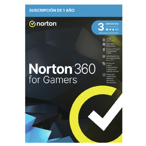 Norton 360 For Gamers 50gb Es 1 User 3 Device...