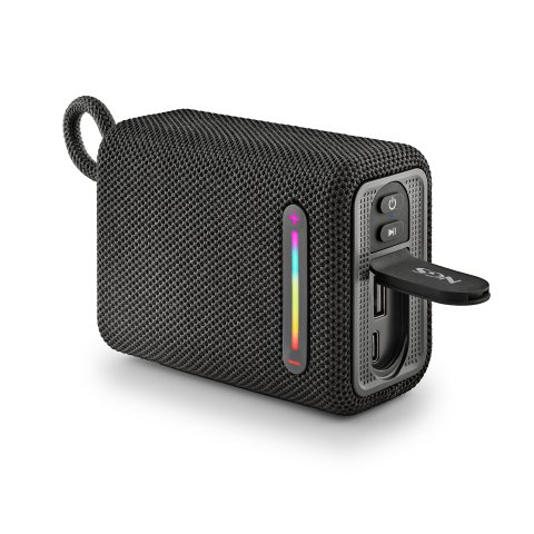 Altavoz Bluetooth Portable Ngs Roller Furia 1 Black 15w Ipx6 Rgb Bat 9h Tws Usb-a Control Multimedi A