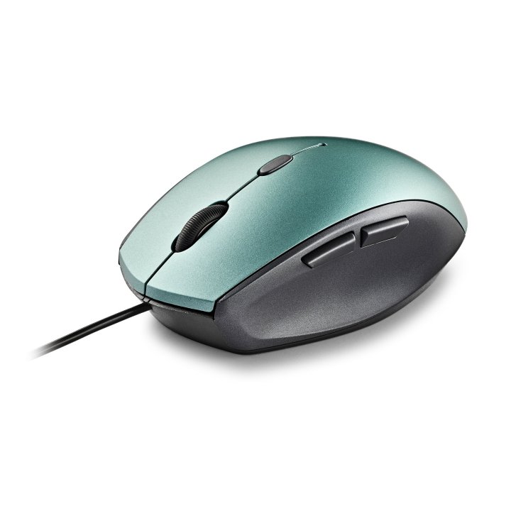 Mouse Ngs Ergo Moth Ice Con Cable Y Botones Silenciosos. Adaptador Usb A Tipo C