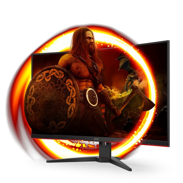 Monitor 32" Curvo Dp Hdmi Aoc 27b35hm Va Fhd 240hz 0.5ms 1500r Vesa 100x100 Negro