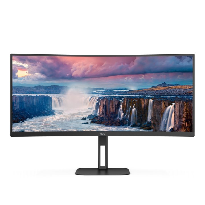 Monitor 34" Curvo Usb-c Dp Hdmi Aoc Cu34v5c bk Va Wqhd 3440x1440 1500r 100hz 4ms Vesa 100x100 Negro