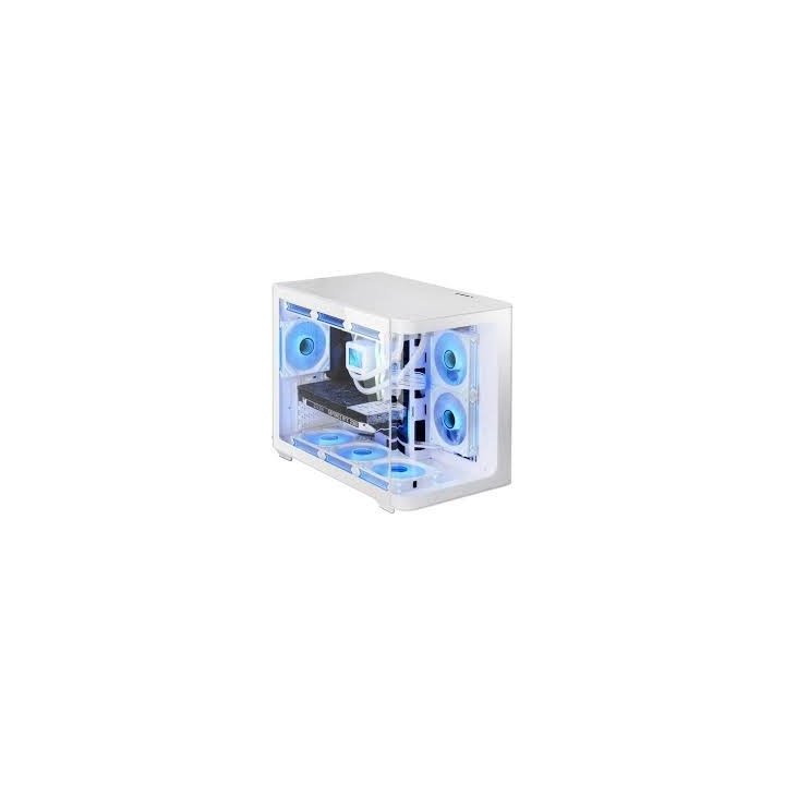 Caja Microatx Gaming Mars Gaming Mcfusionm Cristal Curvado Gpu 445mm 1x3.5 2x2.5 Blanco