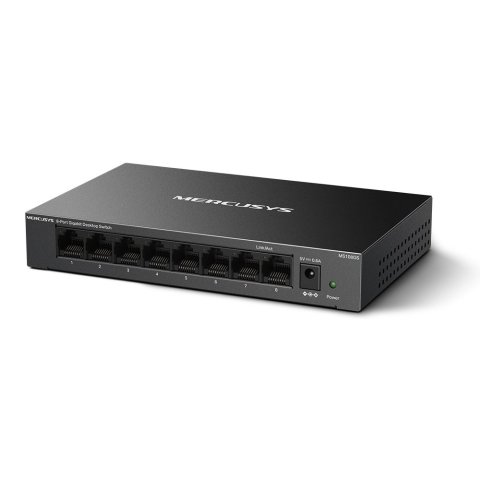 Switch No Gestionable Mercusys Ms108gs 8p 10 100 1000 Ethernet Mini Desktop Carcasa Metalica