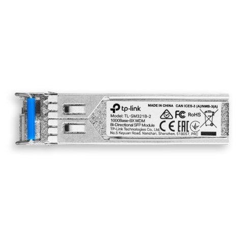 Transceiver Tp-link Sm321b-2 Bidireccional Wdm Giga Monomodo Lc Tx 1310nm rx 1550nm Hasta 2km