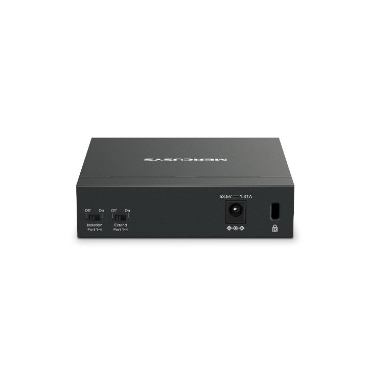 Switch No Gestionable Mercusys Ms105gp 5p 10 100 1000 De Estos 4p Poe+ 65w Ethernet Mini Desktop