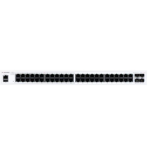 Fortiswitch 148f-poe, L2+ Management Switch With 48x Ge Port + 4x Sfp+ Port + 1x Rj45 Console. 