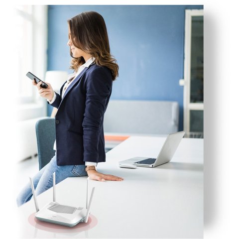 Router Wifi 6 Dualband D-link R32 Eagle Pro Ax3200 Mesh Ia Asssitant 4 Antenas 1p Giga Wan 4p Lan Giga