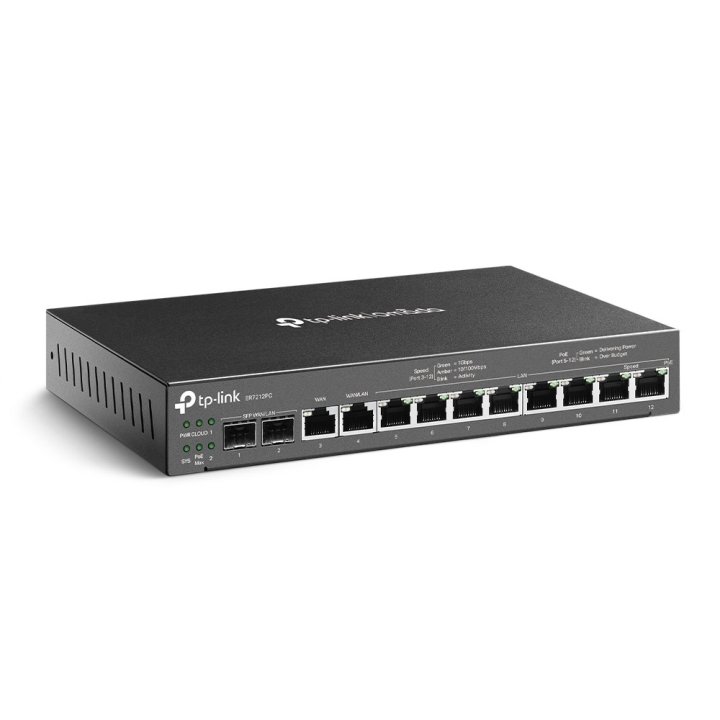 Router Vpn Con Switch Poe Y Controlador Omada Tp-link Er7212pc 8p Poe+ 110w 2p Sfp Gigabit