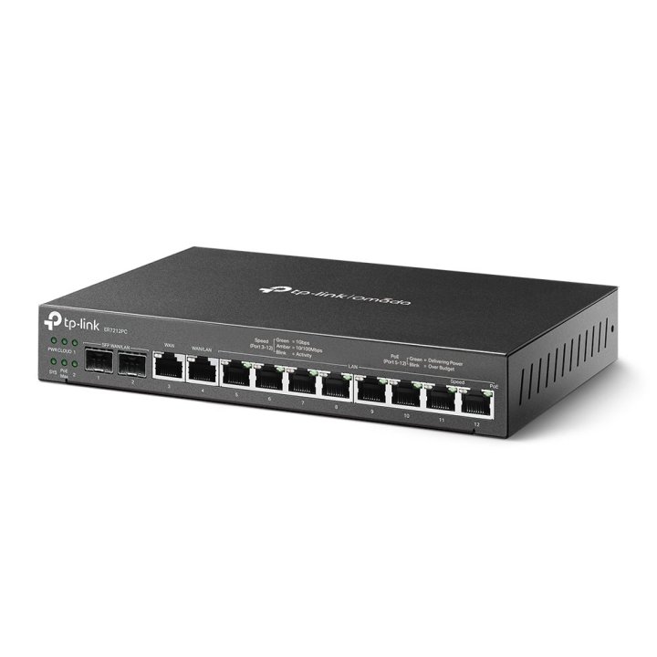 Router Vpn Con Switch Poe Y Controlador Omada Tp-link Er7212pc 8p Poe+ 110w 2p Sfp Gigabit