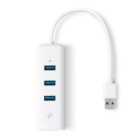 Conversor Tp-link Ue330 De Usb3.0 A Ethernet Gigabit Con Hub 3p Usb3.0