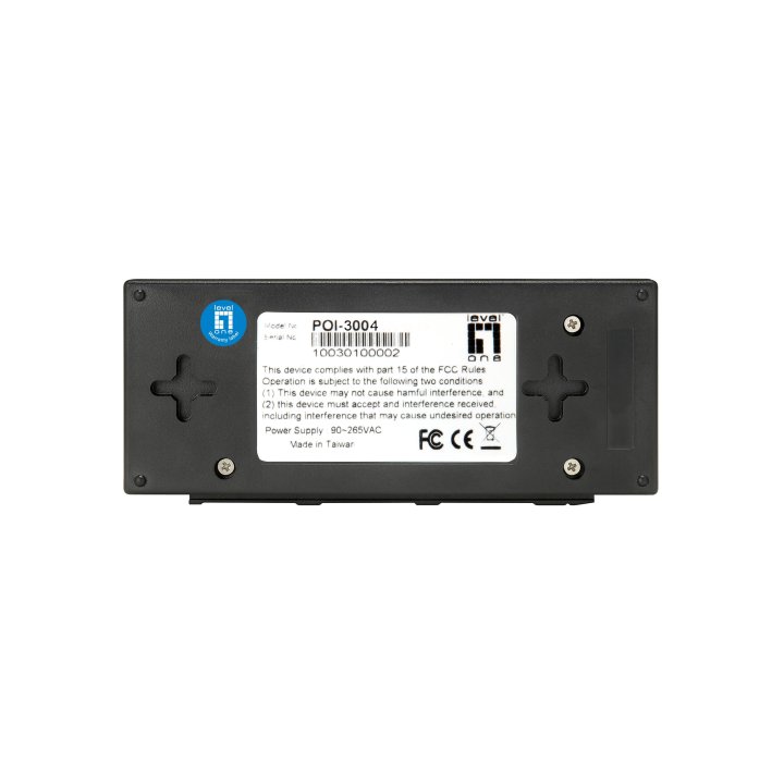 Poe Injector Adapter Gigabit Level One Pasa Datos Y Alimentacion Por El Mismo Cable 30w