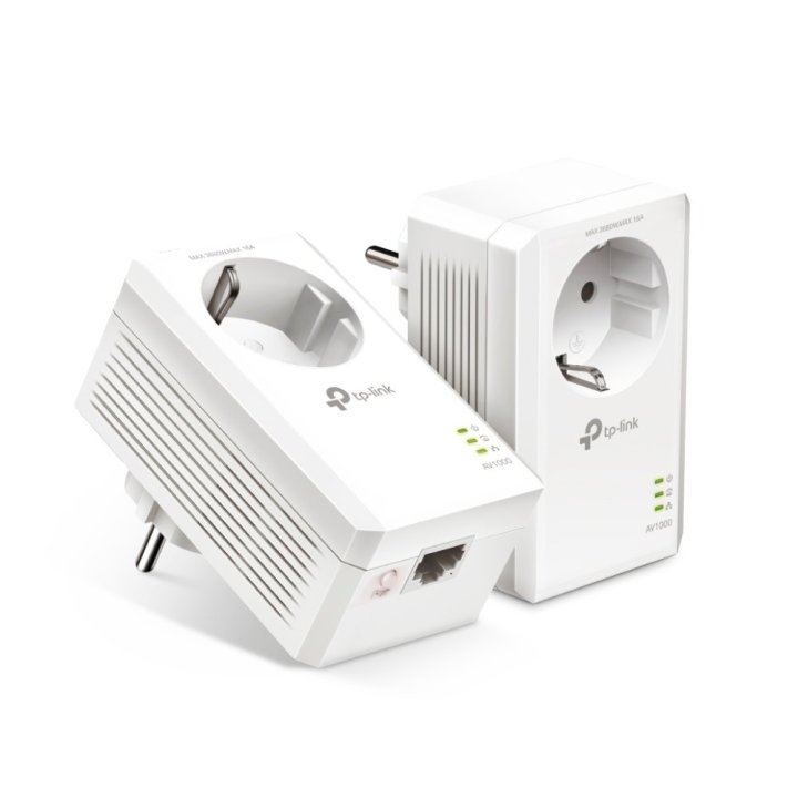 Homeplug Tp-link Powerline 1000mb Pa7017kit Passthrough 1p Giga Kit 2 Unidades