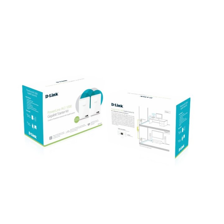 Homeplug D-link Powerline 1000mb 1p Giga Dhp-601av Kit Dos Unidades Dhp-600av