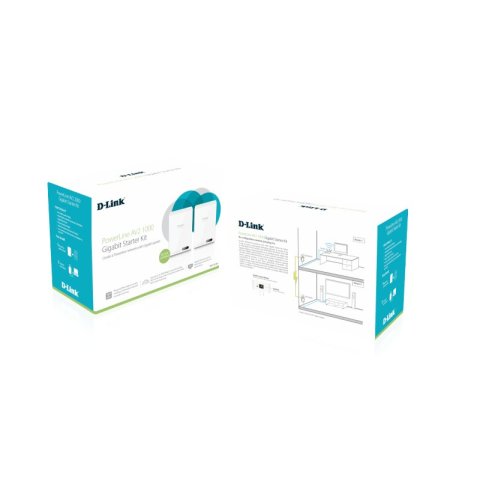Homeplug D-link Powerline 1000mb 1p Giga Dhp-601av Kit Dos Unidades Dhp-600av