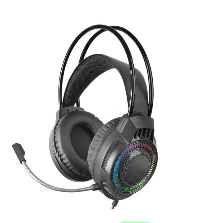 Headset Mars Gaming Mh124 Frgb Jack 3.5mm Alimentacion Usb Control Volumen Color Negro