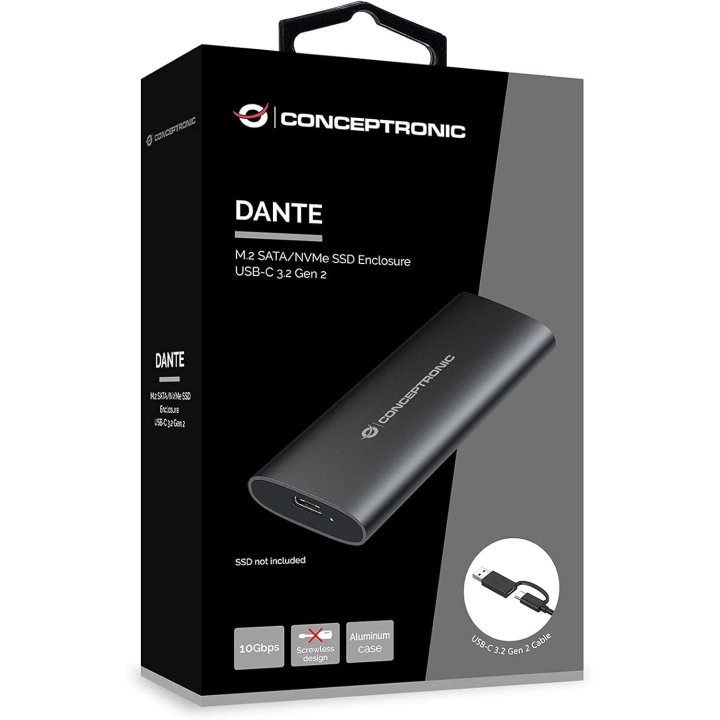 Caja Externa M.2 Usb-c Conceptronic Dante Hd...
