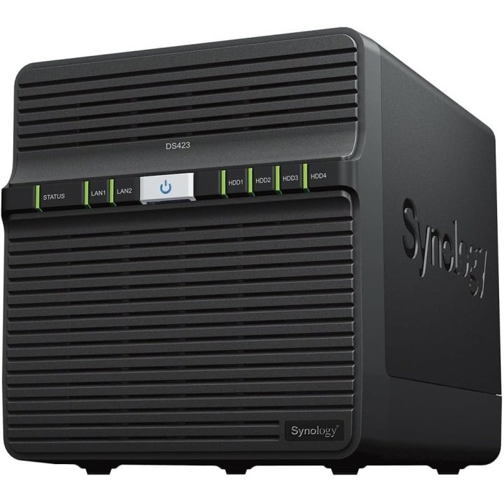 Servidor Nas Synology Disk Station Ds423 2xgbe 2xusb 3.2 4 Bahias 1.7 Ghz Raid 0,1,5,6,10