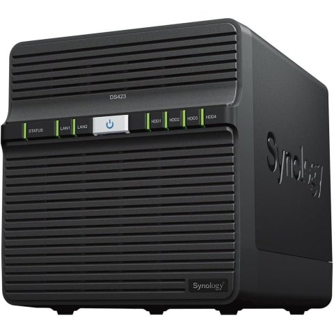 Servidor Nas Synology Disk Station Ds423 2xgbe 2xusb 3.2 4 Bahias 1.7 Ghz Raid 0,1,5,6,10