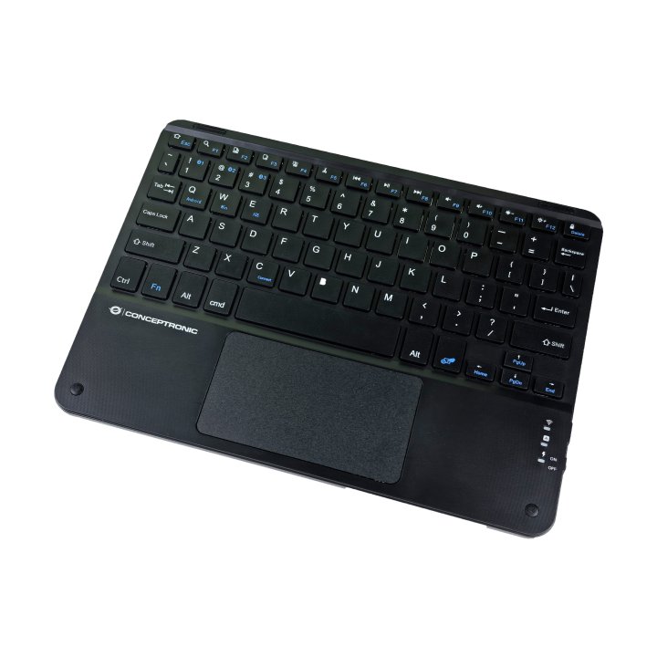 Teclado Mini Bluetooth 10" Conceptronic Ingles Con Touchpad Tobin01bus