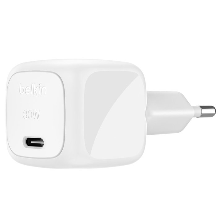 Cargador De Pared Belkin Wca008kqwh Boost Charge Usb-c 30w Blanco 