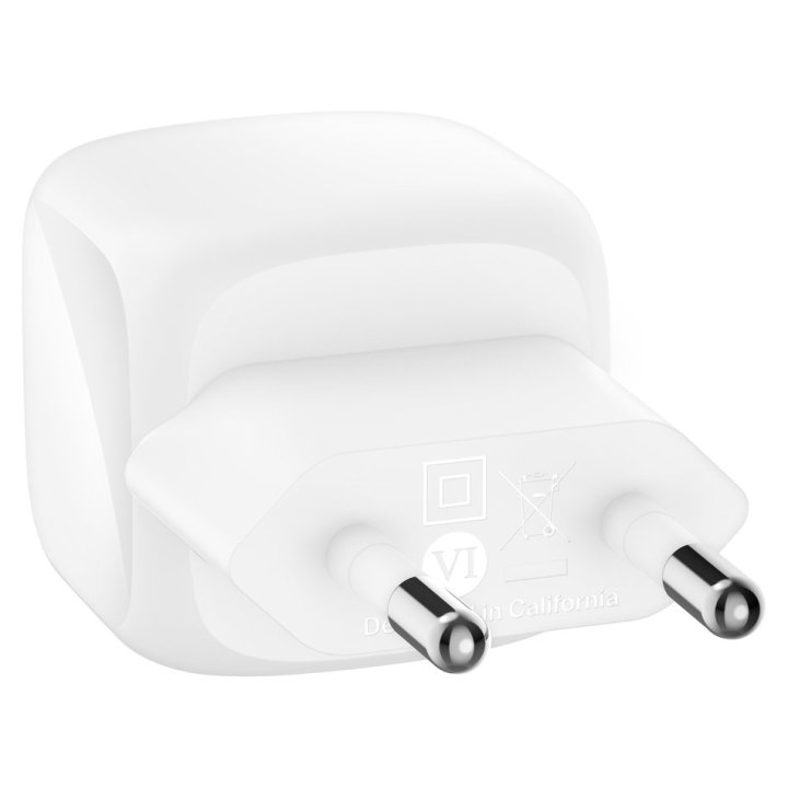 Cargador De Pared Belkin Wca008kqwh Boost Charge Usb-c 30w Blanco 