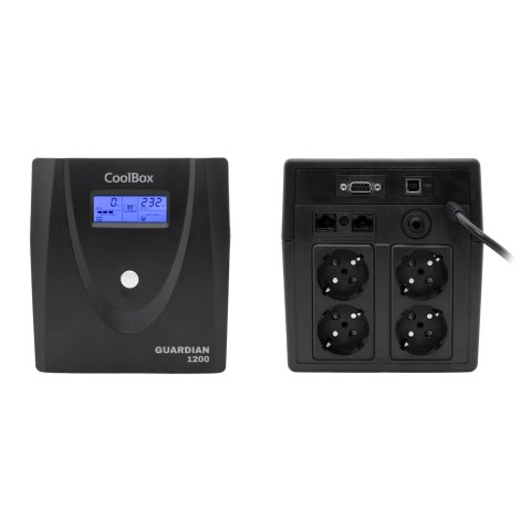 Sai Coolbox Guardian 3 1200va Con Lcd 720w 4xschuko Color Negro 