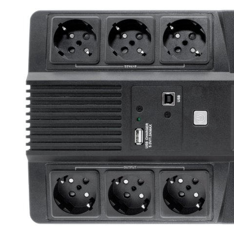 Sai Coolbox Scudo 3 800va Con Lcd 480w 6xschuko Color Negro 