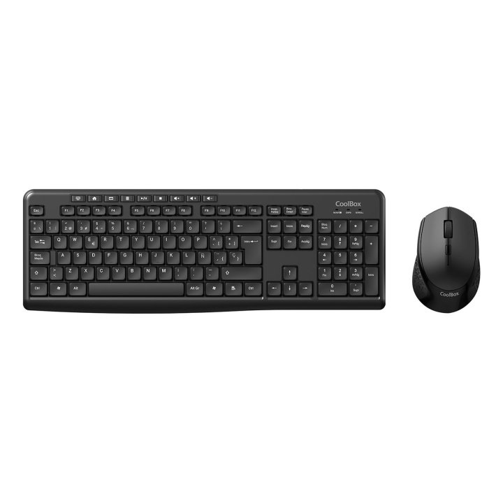 Teclado Y Mouse Coolbox Wireless 2.4ghz 1600dpi Resistente A Salpicaduras